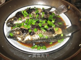 榄角蒸立鱼的做法步骤：2
