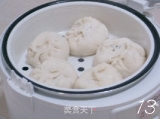 猪肉白菜馅包子的做法步骤：2