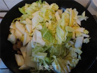 白菜烧海米的做法步骤：2