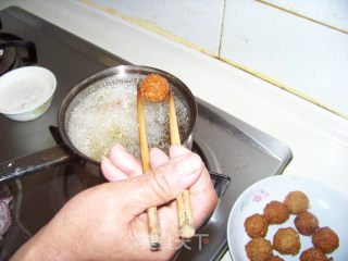 香炸藕丸子的做法步骤：2