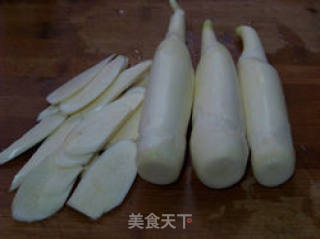 高笋肉片的做法步骤：2