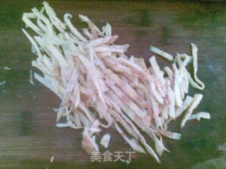 炒四丝的做法步骤：2