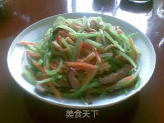炒四丝的做法步骤：2