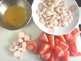 番茄滑蛋虾的做法步骤：3