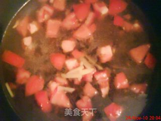 番茄蛋花汤的做法步骤：2