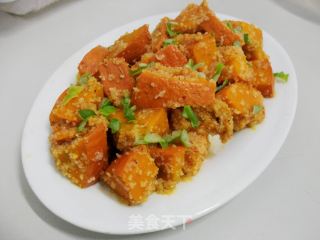 粉蒸南瓜的做法步骤：2