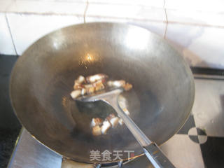 芋头青菜炒饭的做法步骤：2
