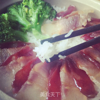煮一锅饭香四溢的--腊味煲仔饭的做法