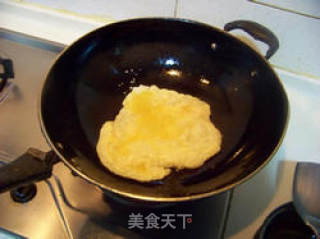 香芹鸡蛋花饭的做法步骤：2