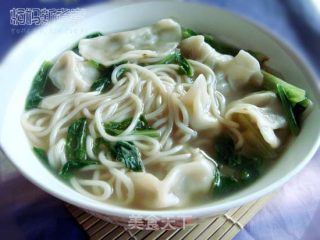 清汤饺子面的做法步骤：2