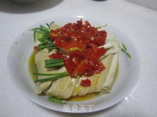 清蒸剁椒臭豆腐干的做法步骤：3