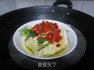 清蒸剁椒臭豆腐干的做法步骤：3