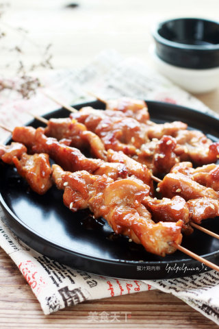 蜜汁微辣鸡肉串的做法