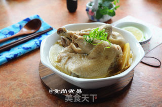姜葱砂锅鸡的做法