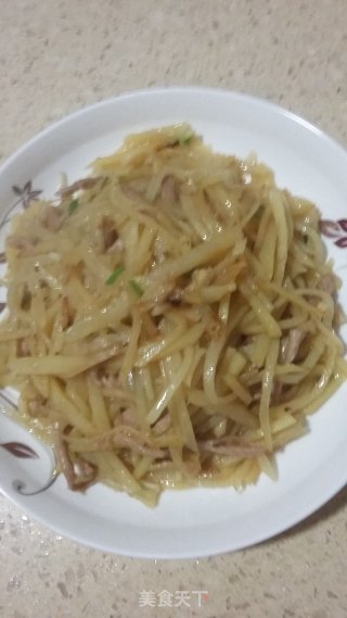 土豆丝炒肉的做法