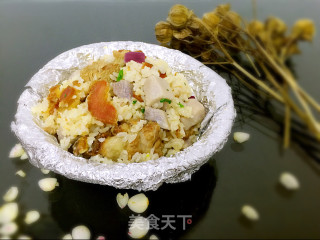 腊味焖饭的做法