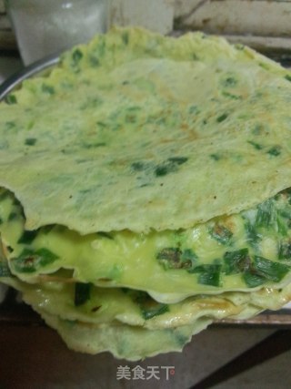 韭菜薄饼的做法