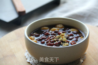 桂花蜜豆南瓜圆子的做法