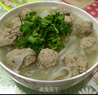 暖心萝卜丸子汤的做法