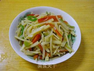 酸辣土豆丝的做法步骤：2