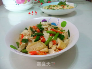 米椒炒豆腐的做法