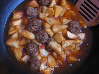 茄子肉丸的做法步骤：2