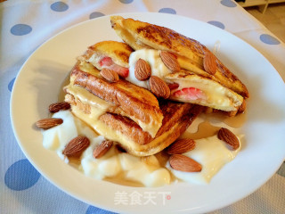 ????草莓Cheese吐司三文治的做法