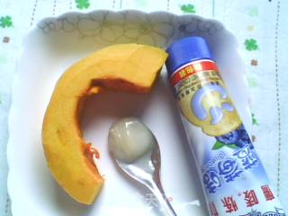 简单爱心蓝莓南瓜泥的做法步骤：2