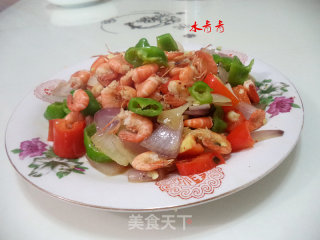 三彩虾的做法
