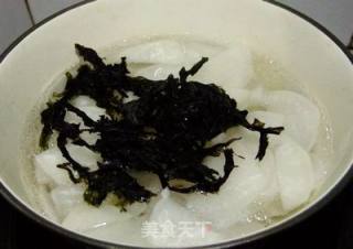 紫菜萝卜汤的做法步骤：3