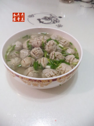 开花鱼丸汤的做法