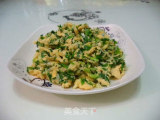 香葱炒蛋的做法