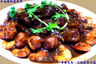 【金牛铁哥】---《牛肉烤虾卤雀卵》的做法步骤：9