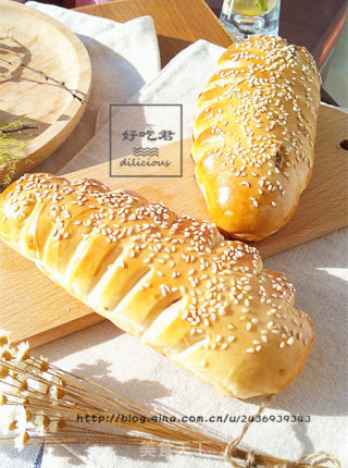 豆沙麦穗面包的做法