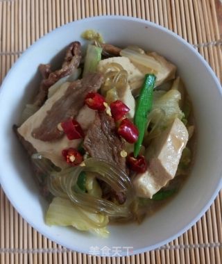 猪肉白菜炖粉条的做法