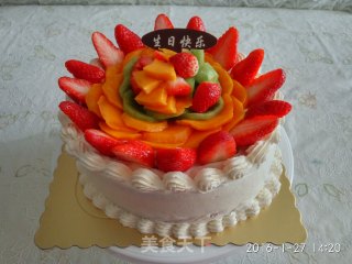 水果生日蛋糕的做法