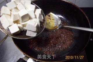 麻辣肉末烧豆腐的做法步骤：6