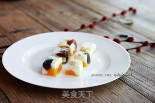 三色蒸蛋的做法