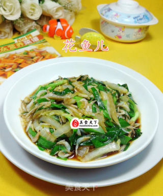 韭菜虾皮炒白菜的做法