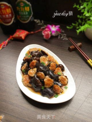 木耳酿肉的做法