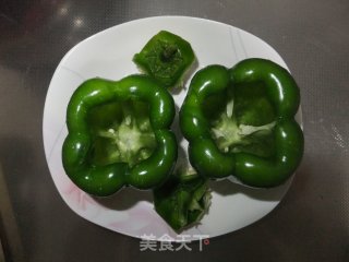 菜椒包肉的做法步骤：2