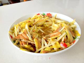 韭黄炒茶干的做法