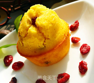 蔓越莓玉米粉马芬(CRANBERRY CORNBREAD MUFFINS)的做法