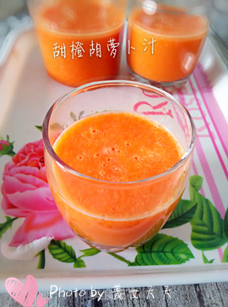 甜橙胡萝卜汁的做法