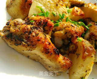 希腊柠檬土豆鸡(GREEK LEMON CHICKEN & POTATO)的做法