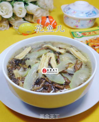 梅干菜腐竹煮夜开花的做法