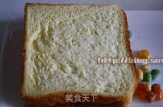 出游前的能量早晨---【奶酪培根煎土司】的做法步骤：2