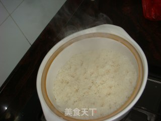 腊味煲仔饭的做法步骤：2