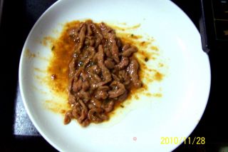 蚝油牛肉炒芹菜的做法步骤：8