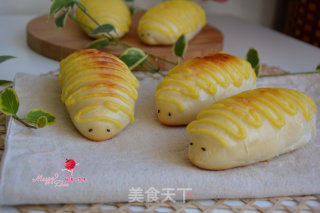 毛毛虫肉松面包的做法